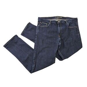 WN Men's 38/32 Michael Kors Tailored Fit Denim Tapered Leg Blue Jeans Pants EUC